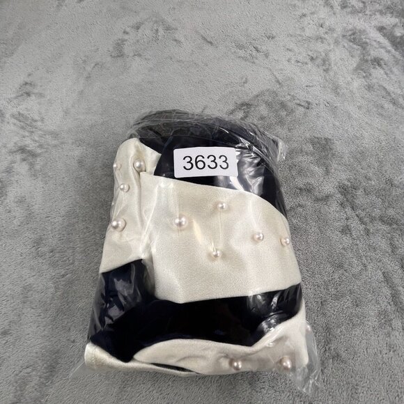 Nah Nah Collection Women 15/16 Formal Black Velvet Bow Beads USA Made Blazer Top - Picture 15 of 15